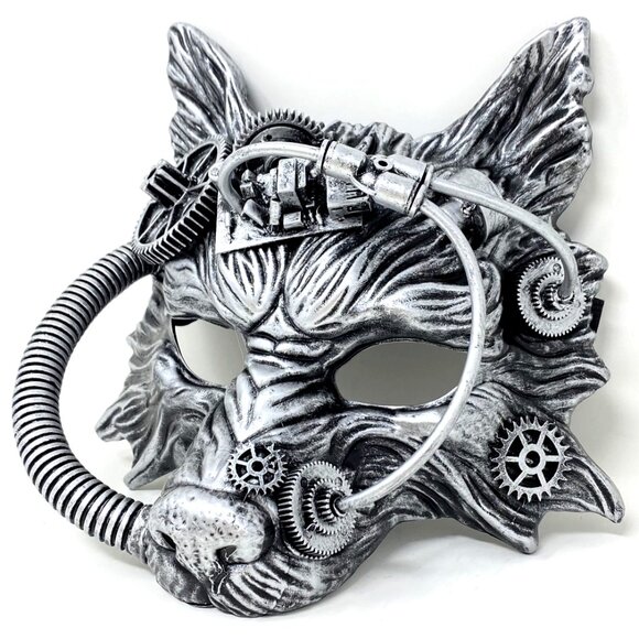 Wolf Steampunk Style Halloween Costume Mask Masquerade Party Ball Masks - Picture 4 of 4